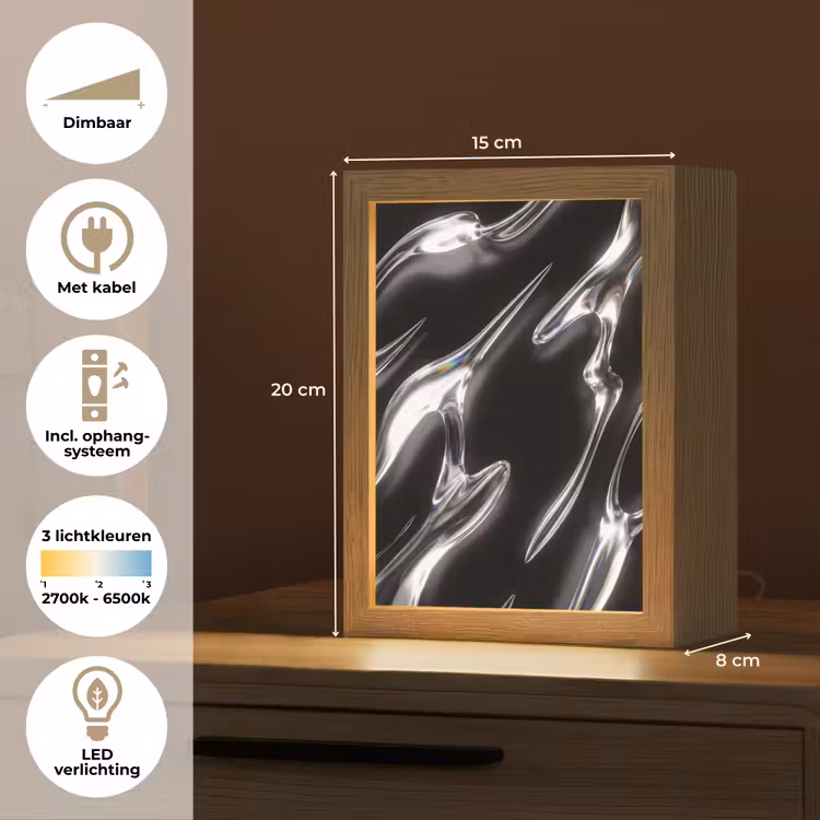 Gepersonaliseerde Lightbox - Glas - Vormen - Abstract — 7