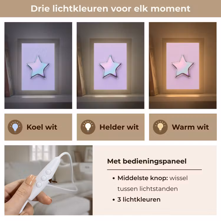Gepersonaliseerde Lightbox - Ster - Holografisch - Modern — 6
