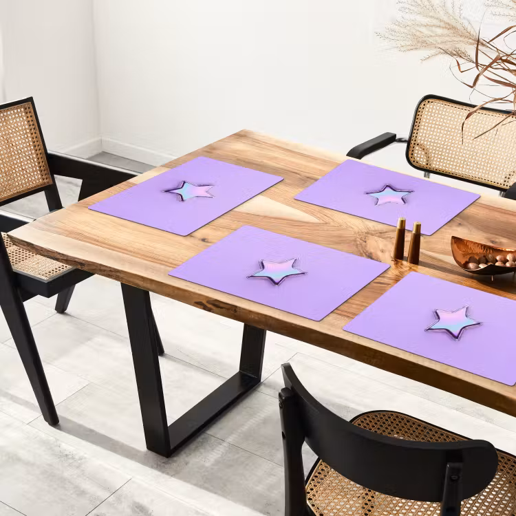 Placemat - 6 stuks - Ster - Holografisch - Modern — 3