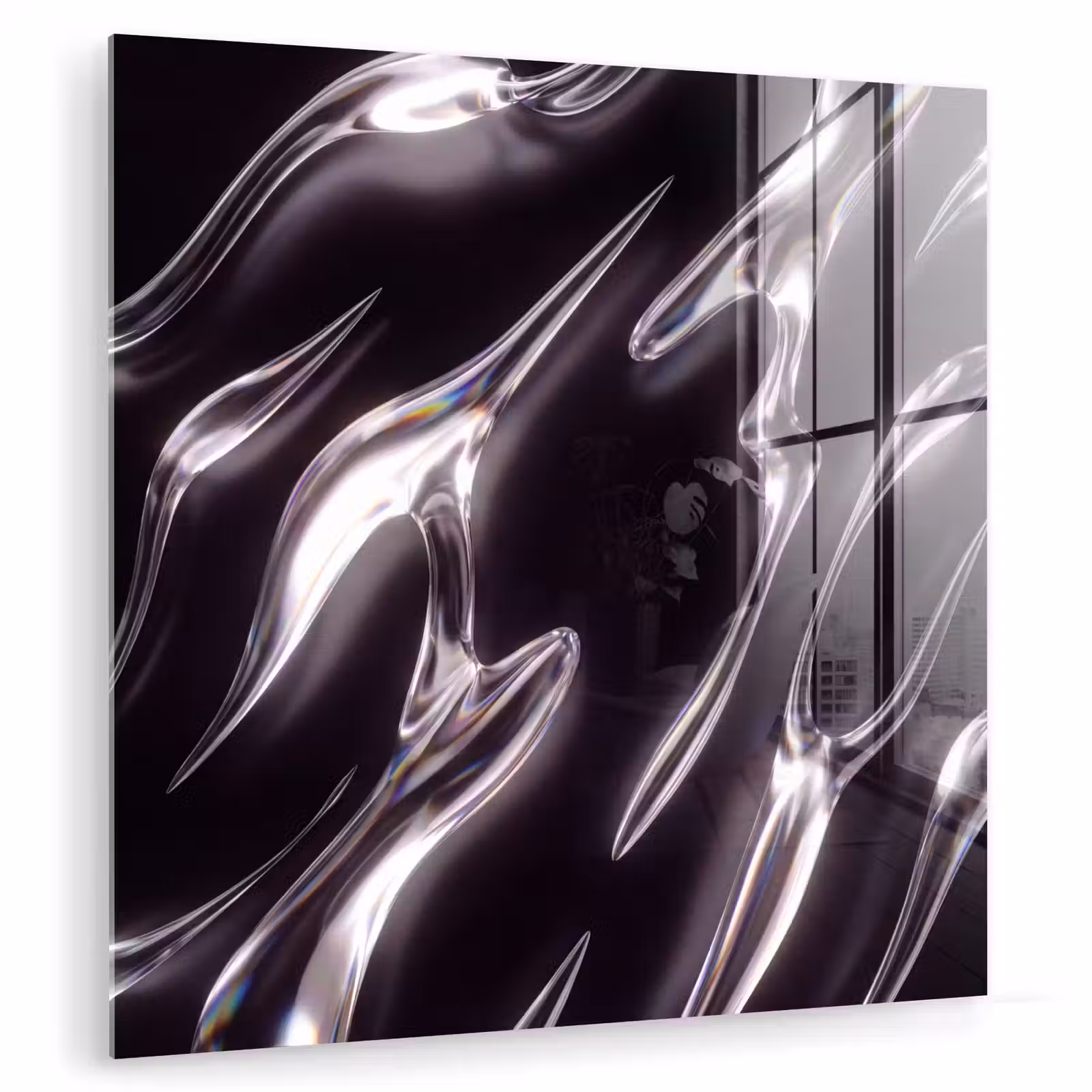 Glas schilderij - Glas - Vormen - Abstract — 1