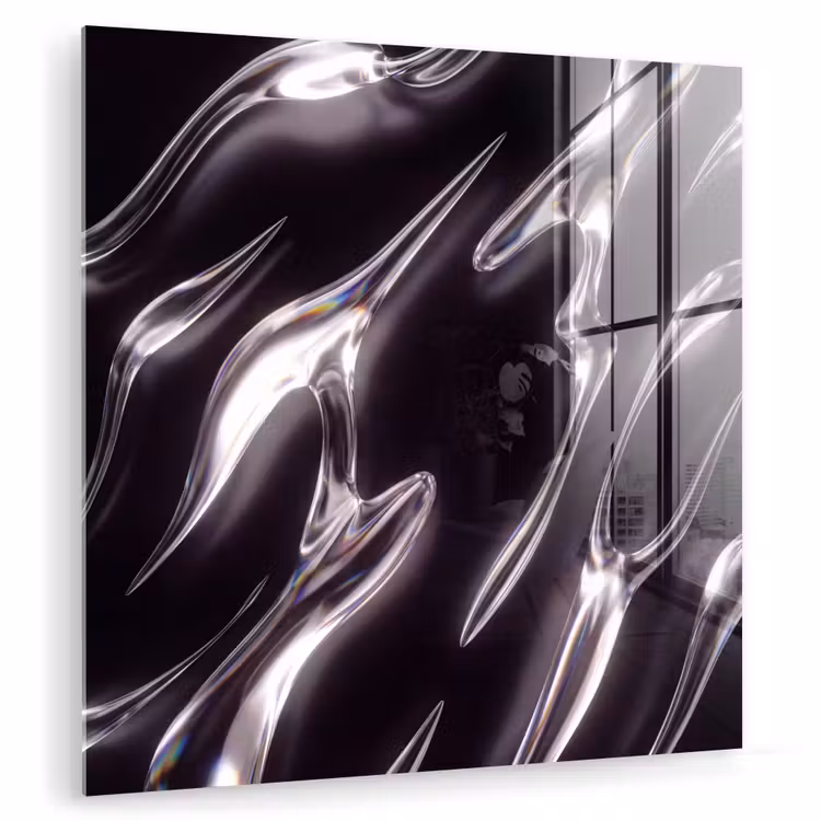 Glas schilderij - Glas - Vormen - Abstract — 1
