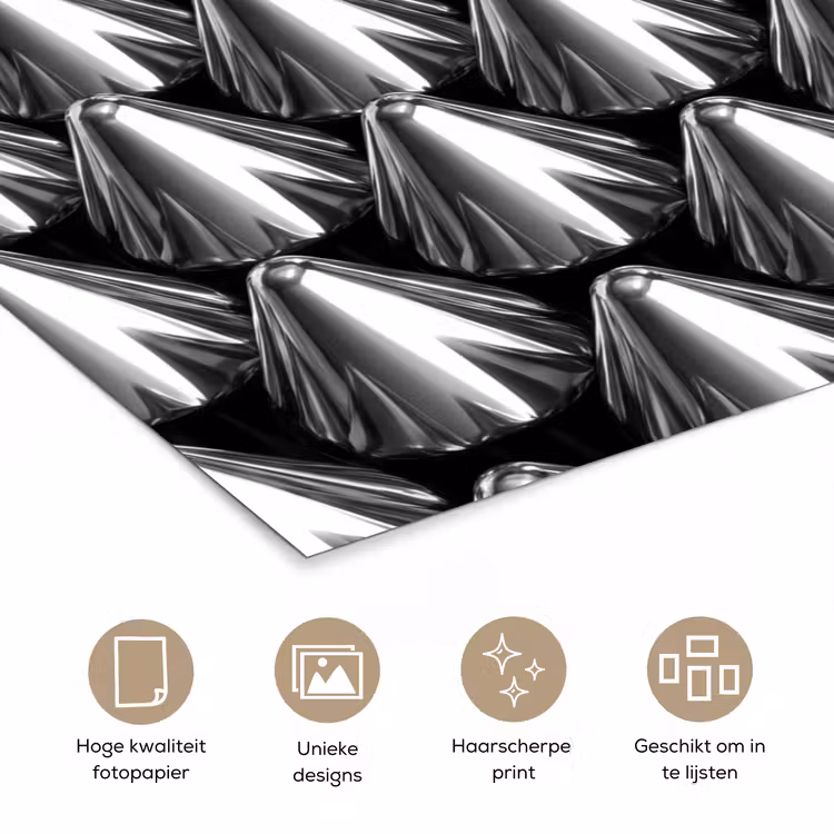Poster - Metalen kegels - Patroon — 5
