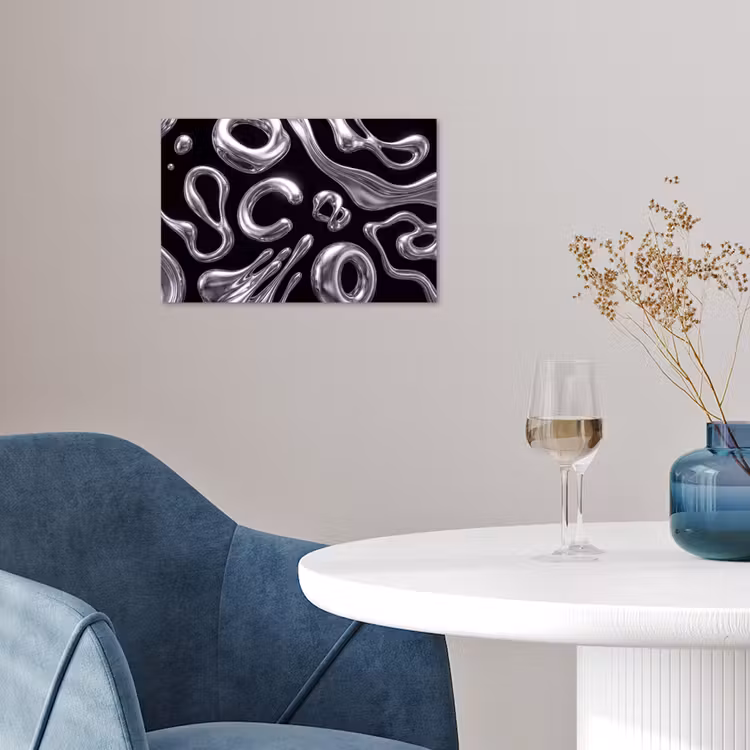Poster - Abstract - Vormen - Zilver — 4