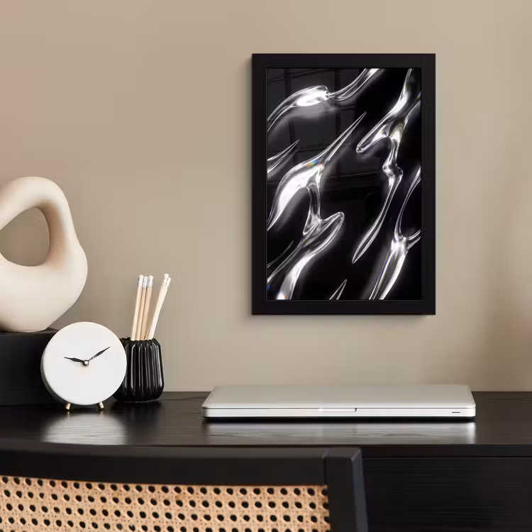 Poster met lijst - Glas - Vormen - Abstract — 2