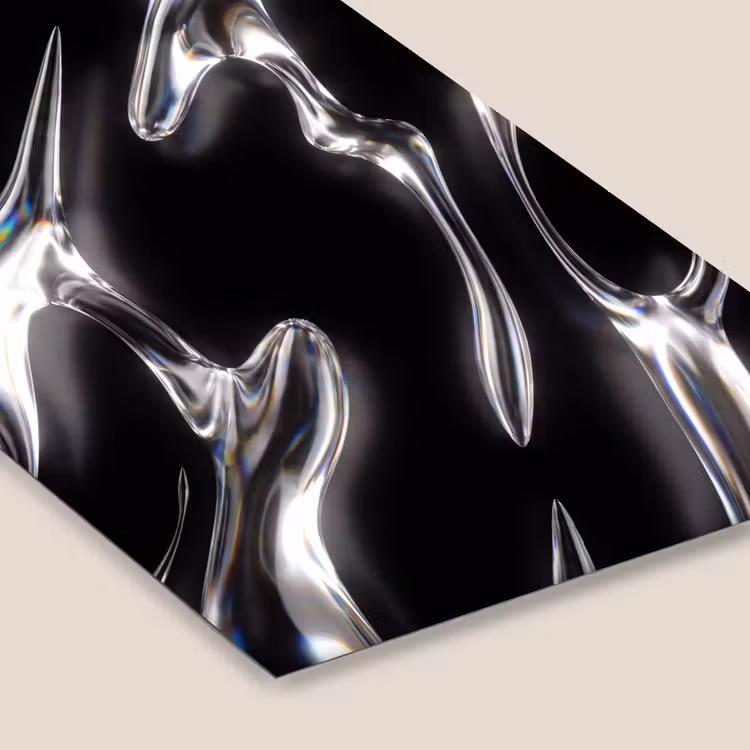 Poster met lijst - Glas - Vormen - Abstract — 7