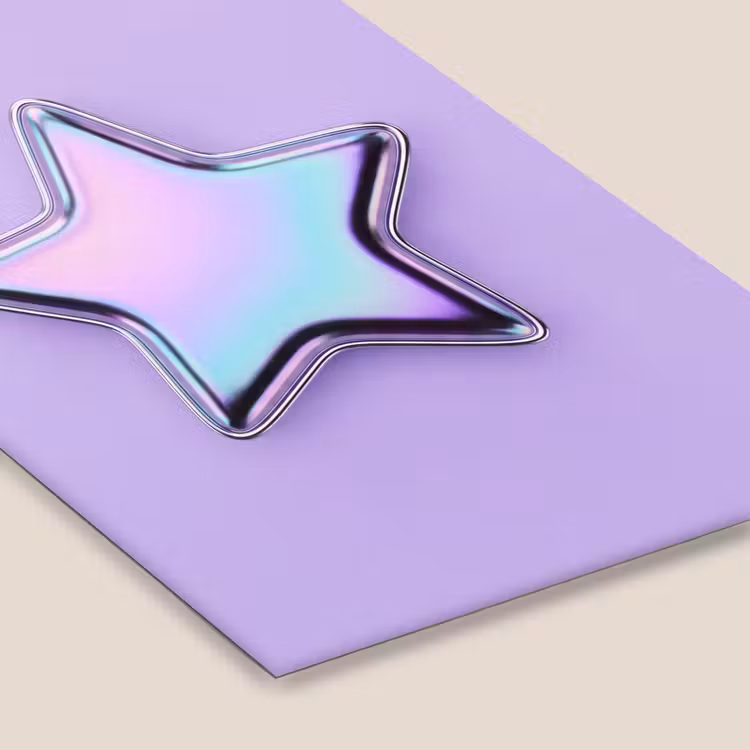 Poster met lijst - Ster - Holografisch - Modern — 7
