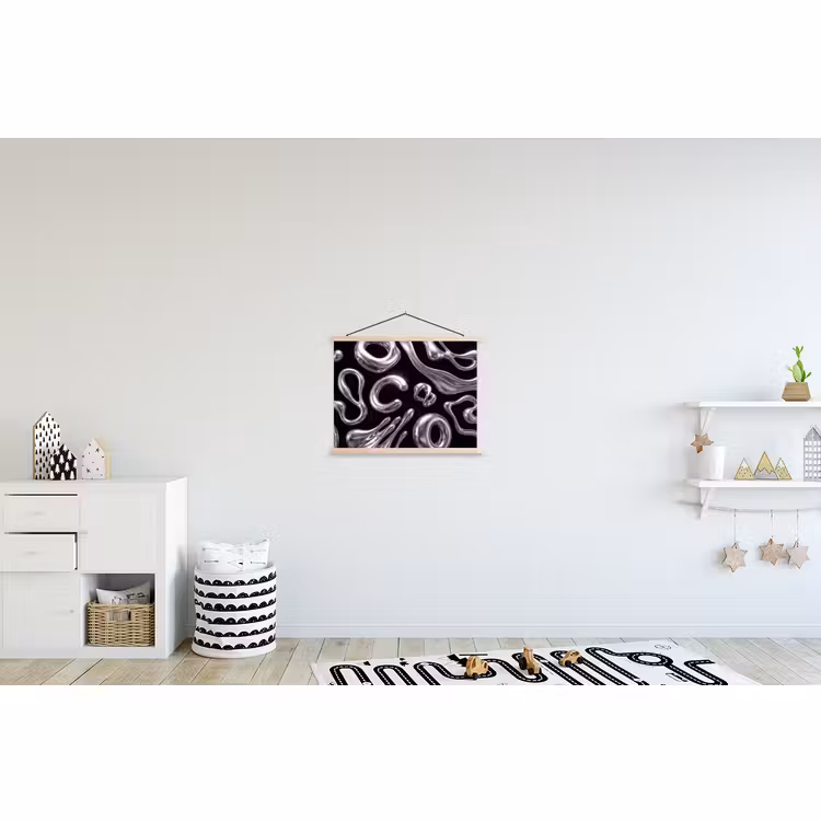 Schoolplaat - Abstract - Vormen - Zilver — 3