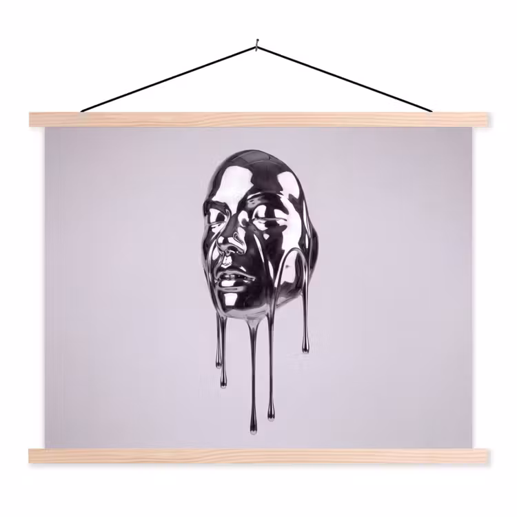 Schoolplaat - Hoofd - Smeltend - Abstract — 1