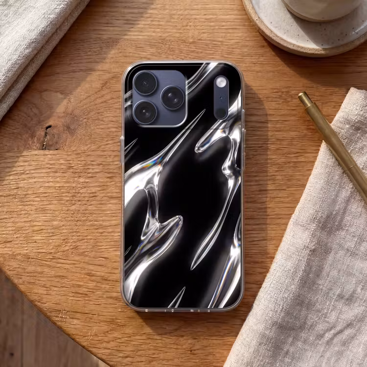 Telefoonhoesje Softcase - Glas - Vormen - Abstract — 2