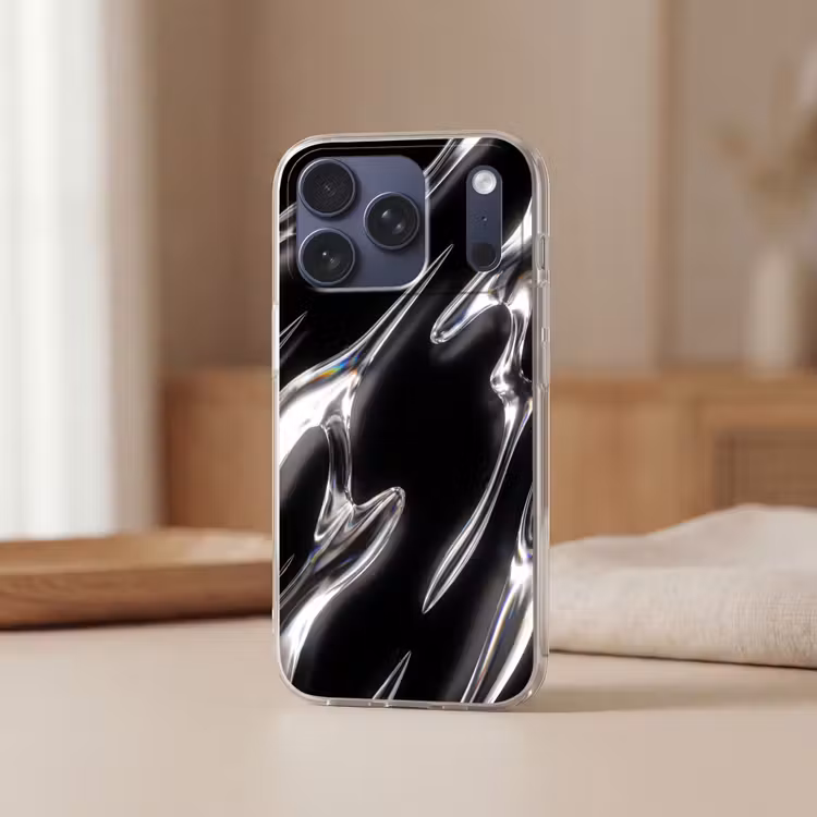 Telefoonhoesje Softcase - Glas - Vormen - Abstract — 3