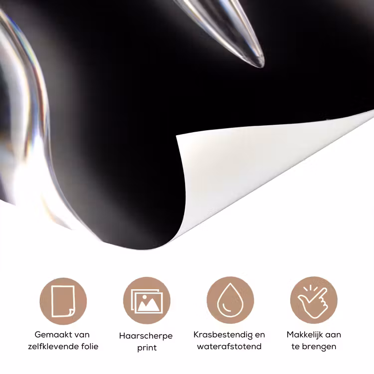 Deursticker - Glas - Vormen - Abstract — 3
