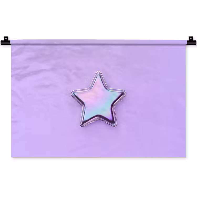 Wandkleed - Ster - Holografisch - Modern — 1