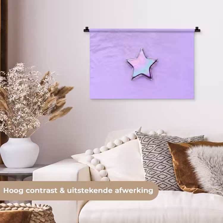 Wandkleed - Ster - Holografisch - Modern — 4