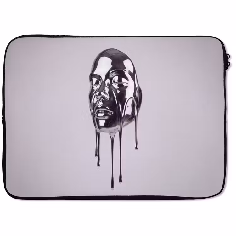 Laptophoes - Hoofd - Smeltend - Abstract — 1