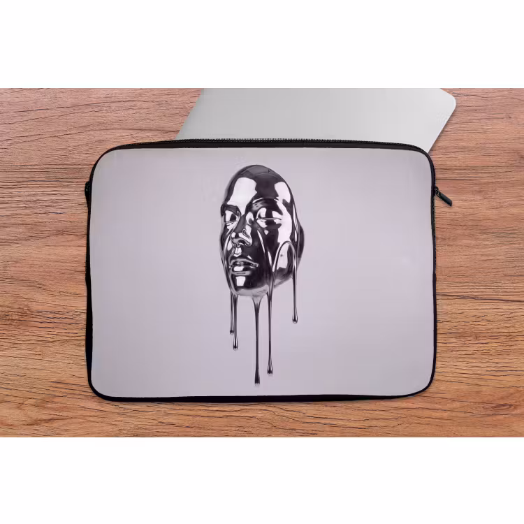 Laptophoes - Hoofd - Smeltend - Abstract — 2