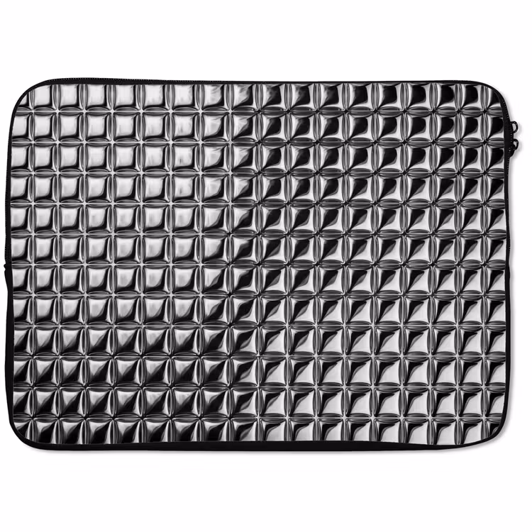 Laptophoes - Patroon - Abstract - Zwart-wit — 1