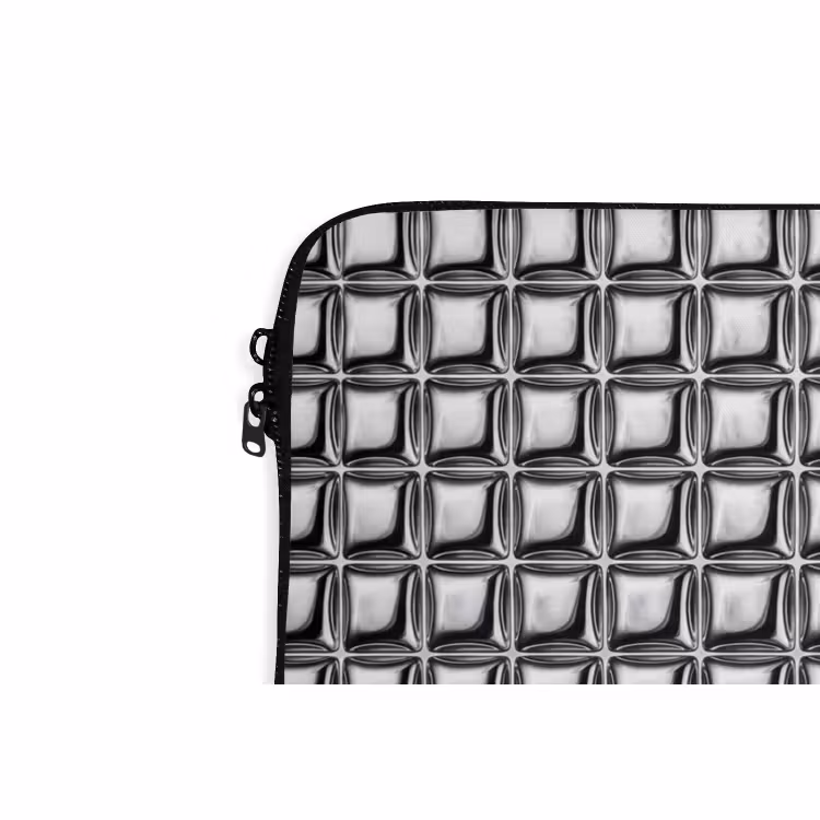 Laptophoes - Patroon - Abstract - Zwart-wit — 5