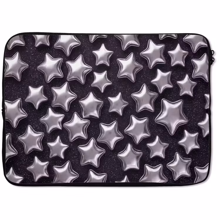 Laptophoes - Sterren - Glanzend - Patroon — 1