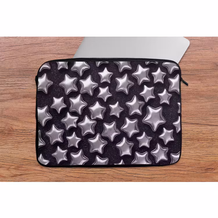 Laptophoes - Sterren - Glanzend - Patroon — 2