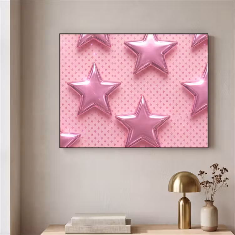 Art Frame - Sterren - Roze - Abstract — 5