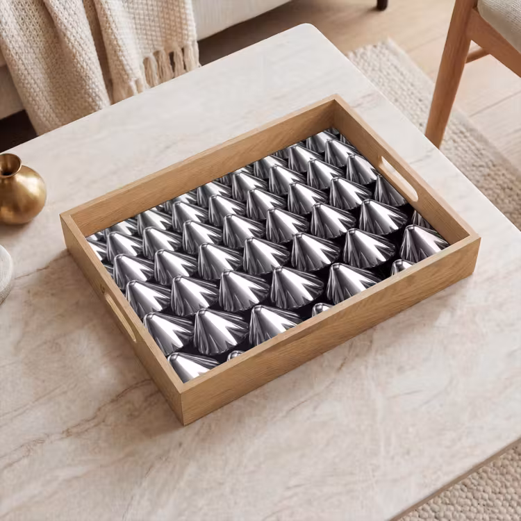 Dienblad - Metalen kegels - Patroon — 2