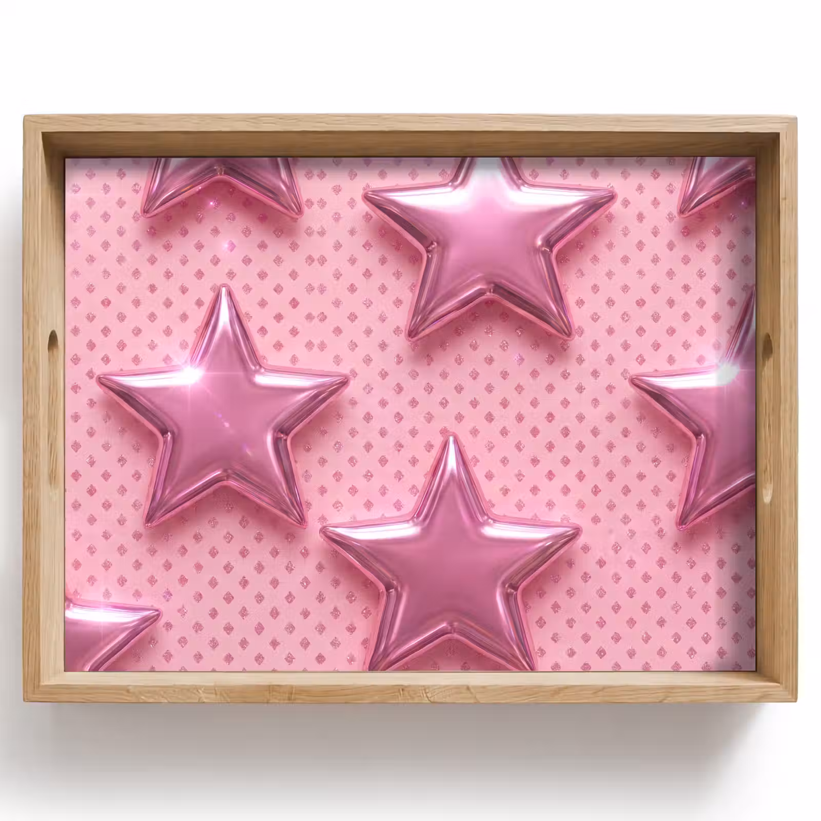 Dienblad - Sterren - Roze - Abstract — 1