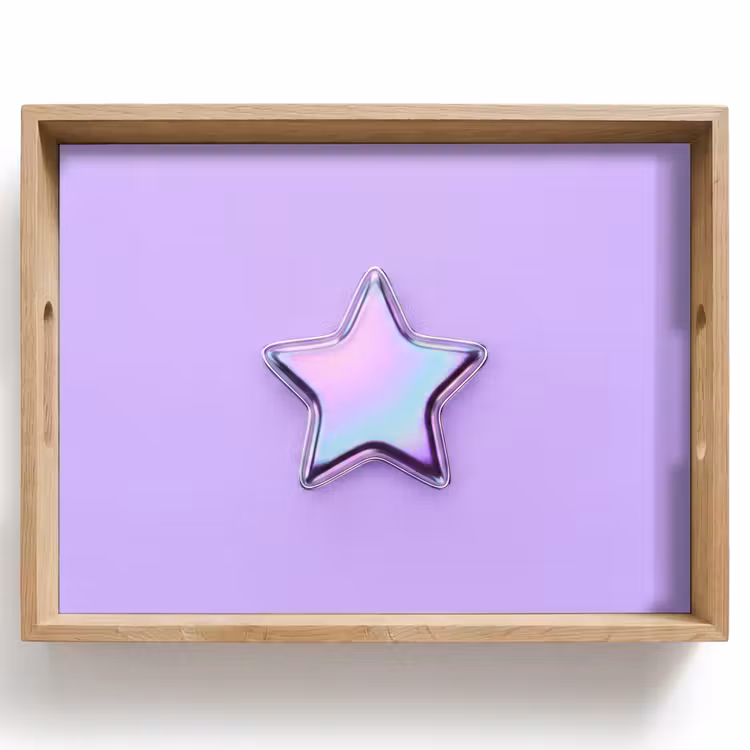 Dienblad - Ster - Holografisch - Modern — 1