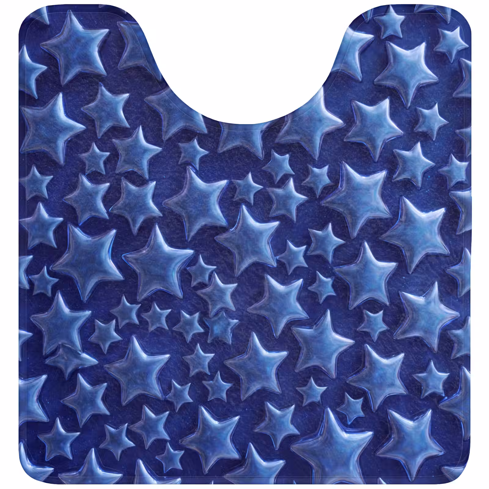 Wc Mat - Blauwe sterren patroon — 1