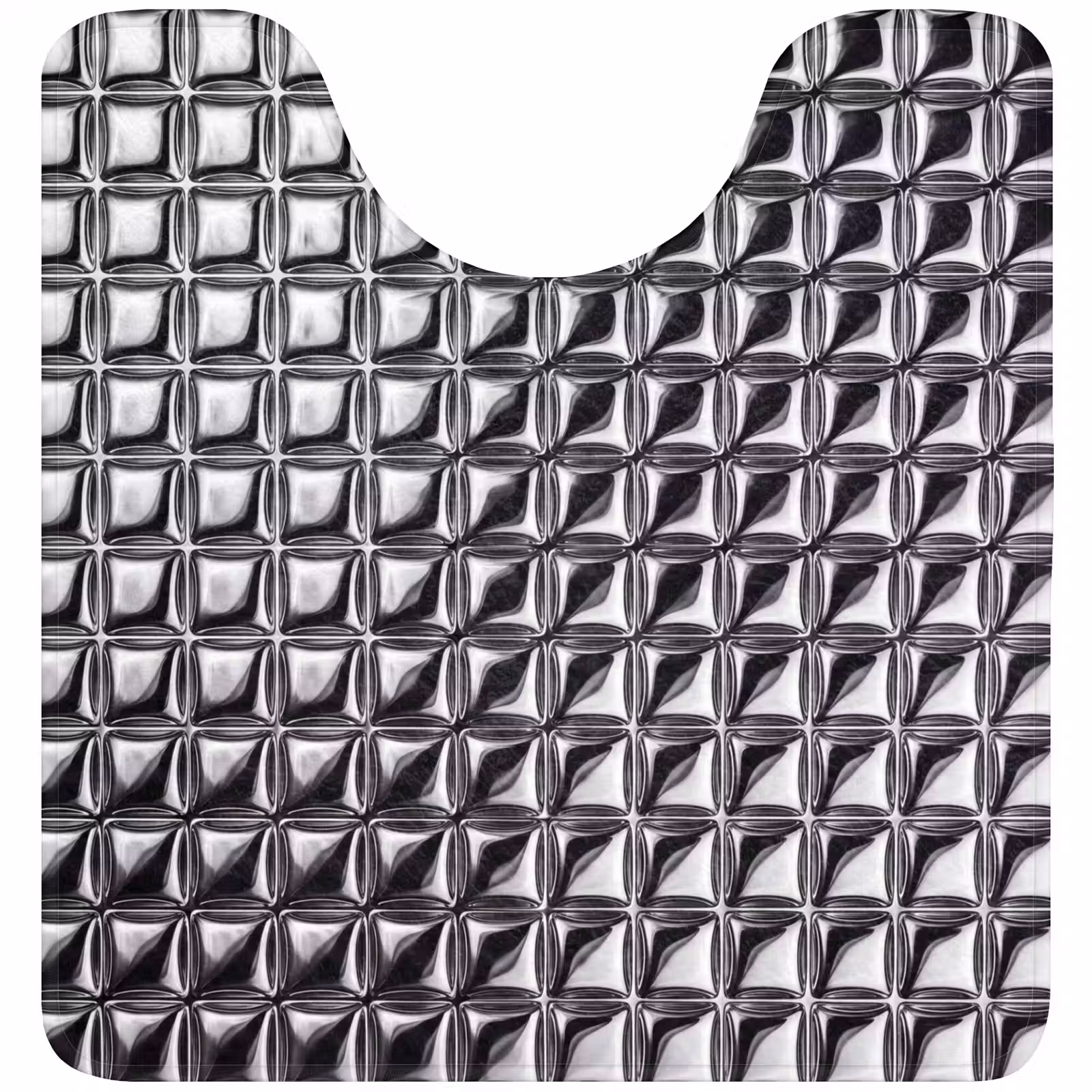 Wc Mat - Patroon - Abstract - Zwart-wit — 1