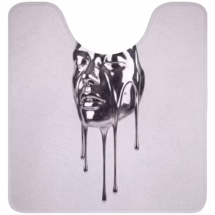 Wc Mat - Hoofd - Smeltend - Abstract — 1