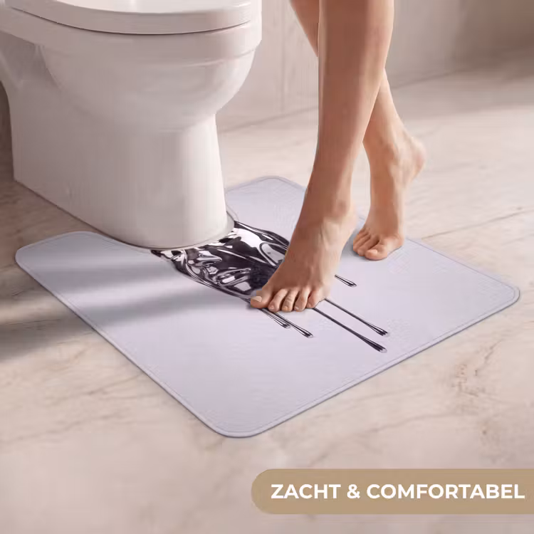 Wc Mat - Hoofd - Smeltend - Abstract — 5