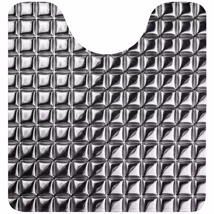 Wc Mat - Patroon - Abstract - Zwart-wit — 1