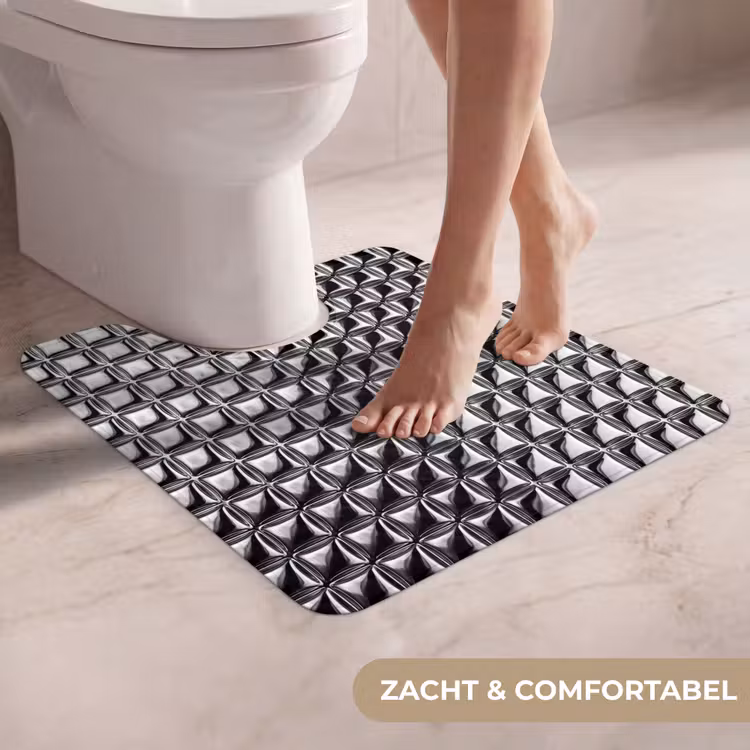 Wc Mat - Patroon - Abstract - Zwart-wit — 5