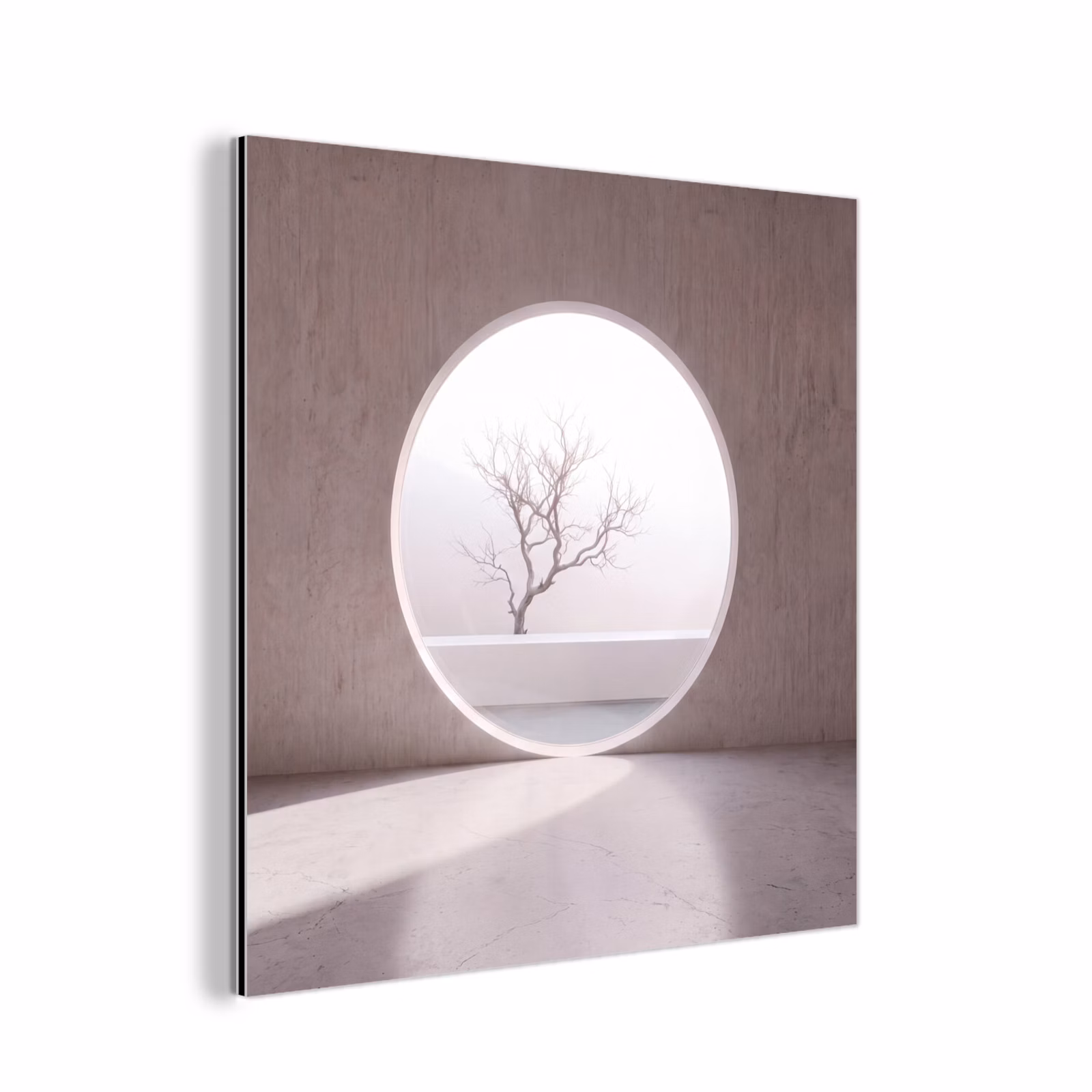 Aluminium schilderij - Boom - Cirkel - Modern — 1