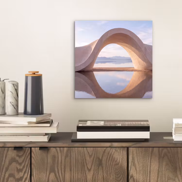Aluminium schilderij - Boog - Water - Natuur — 2