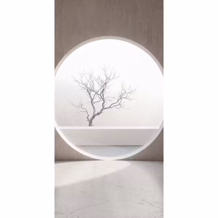 Behang - Boom - Cirkel - Modern β 2