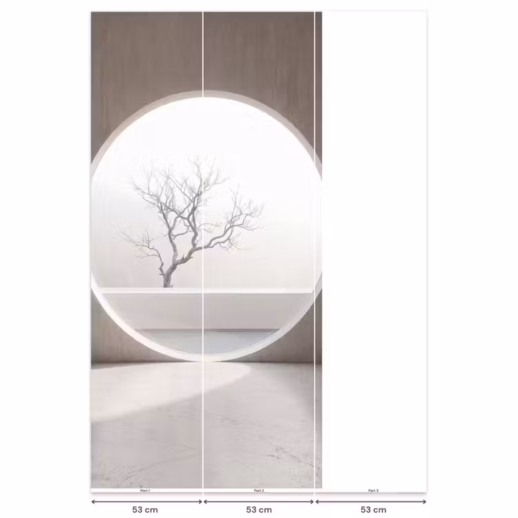 Behang - Boom - Cirkel - Modern β 6