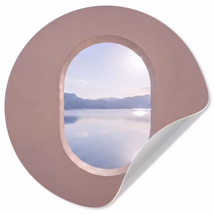 Behangcirkel - Landschap - Water - Modern — 1