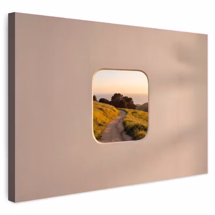 Buiten canvas - Uitzicht - Kust - Natuur — 1
