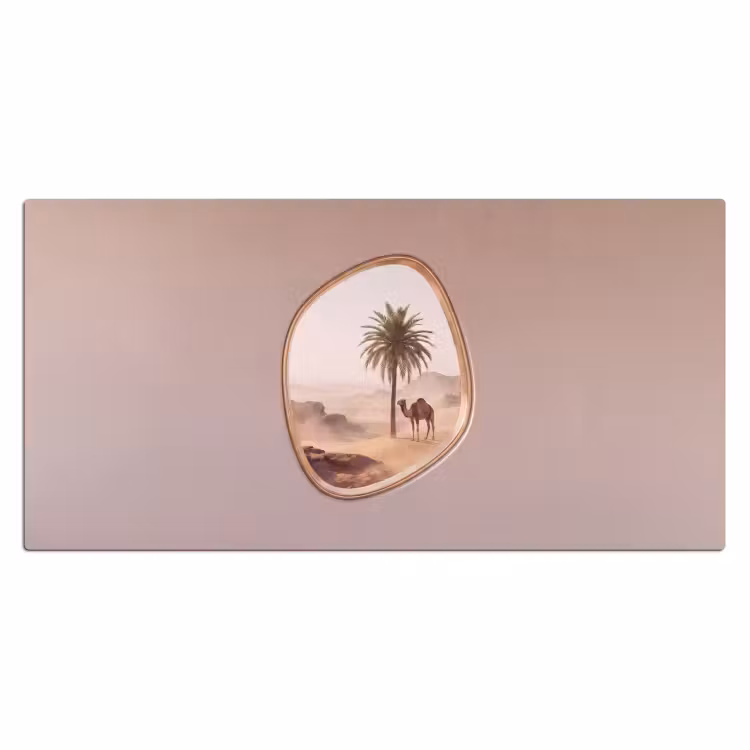 Bureau onderlegger - Kameel - Woestijn - Natuur — 2