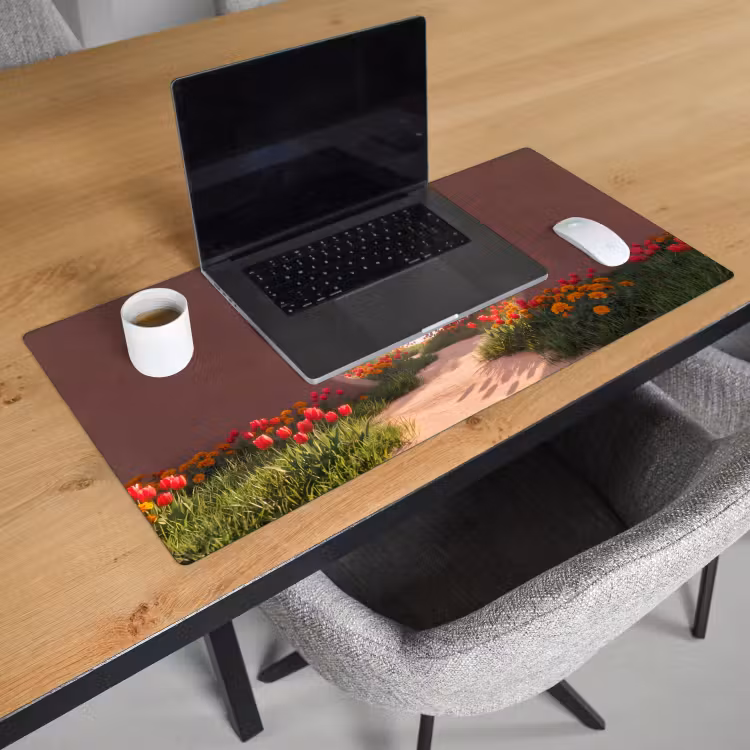 Bureau onderlegger - Pad - Bloemen - Natuur — 3