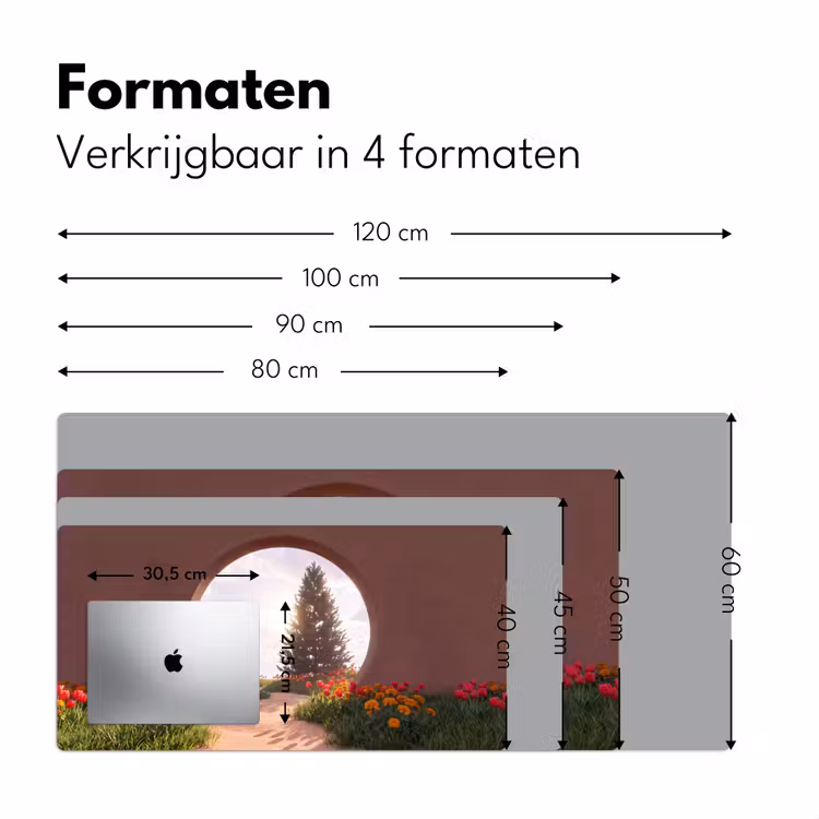 Bureau onderlegger - Pad - Bloemen - Natuur — 8