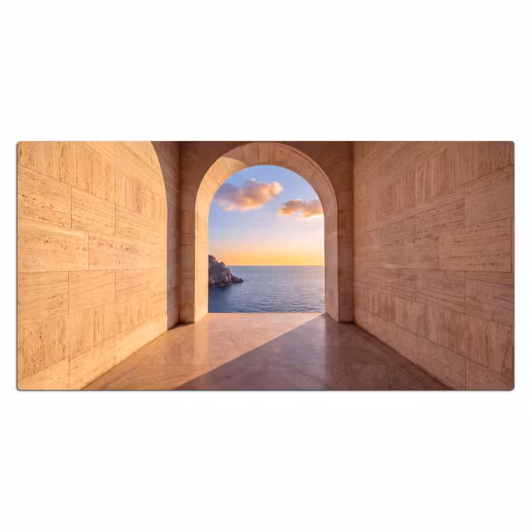 Bureau onderlegger - Zee - Landschap - Avond — 2