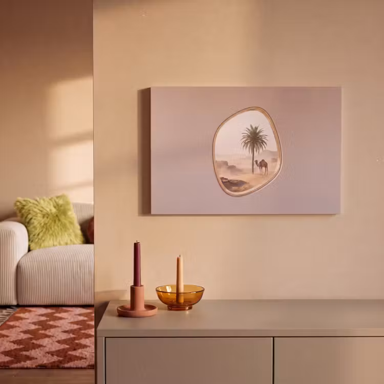 Canvas schilderij - Kameel - Woestijn - Natuur — 2