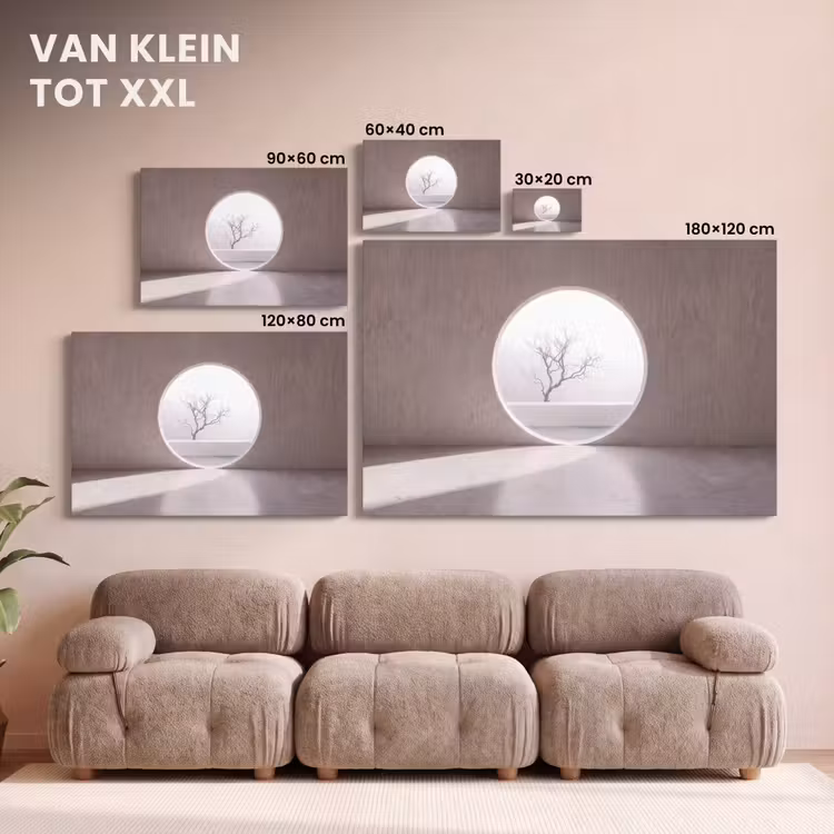 Canvas schilderij - Boom - Cirkel - Modern — 8