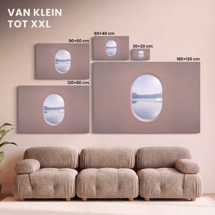 Canvas schilderij - Landschap - Water - Modern — 8