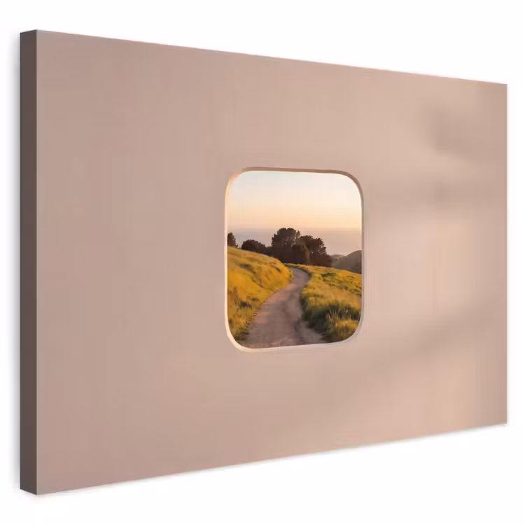 Canvas schilderij - Uitzicht - Kust - Natuur — 1