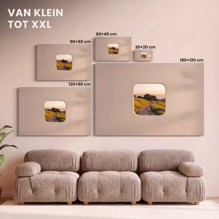 Canvas schilderij - Uitzicht - Kust - Natuur — 8