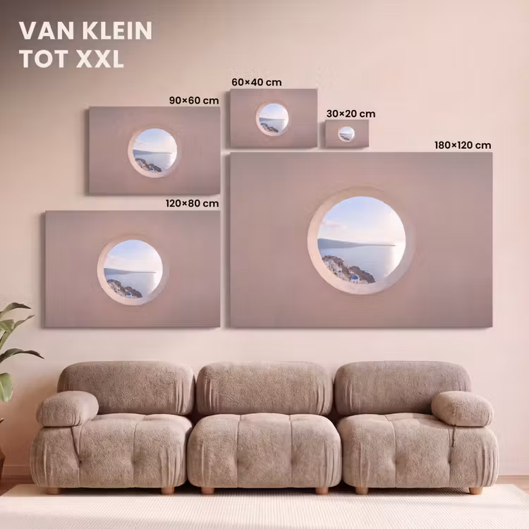Canvas schilderij - Uitzicht - Zee - Natuur — 8