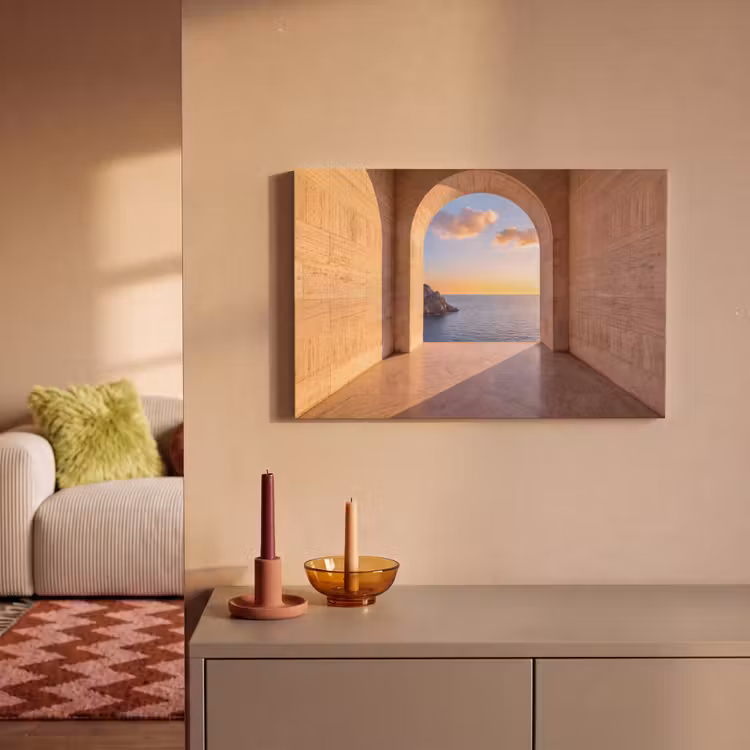 Canvas schilderij - Zee - Landschap - Avond — 2
